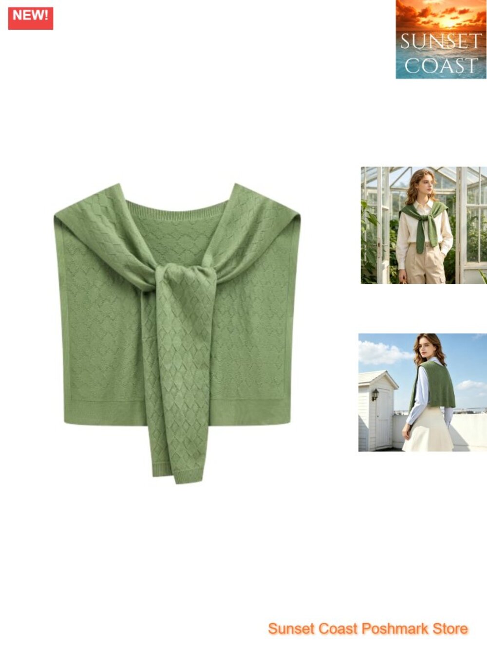 Knitted Shawl Wrap Women Lightweight Knotted Shoulder Wrap Versatile Layering